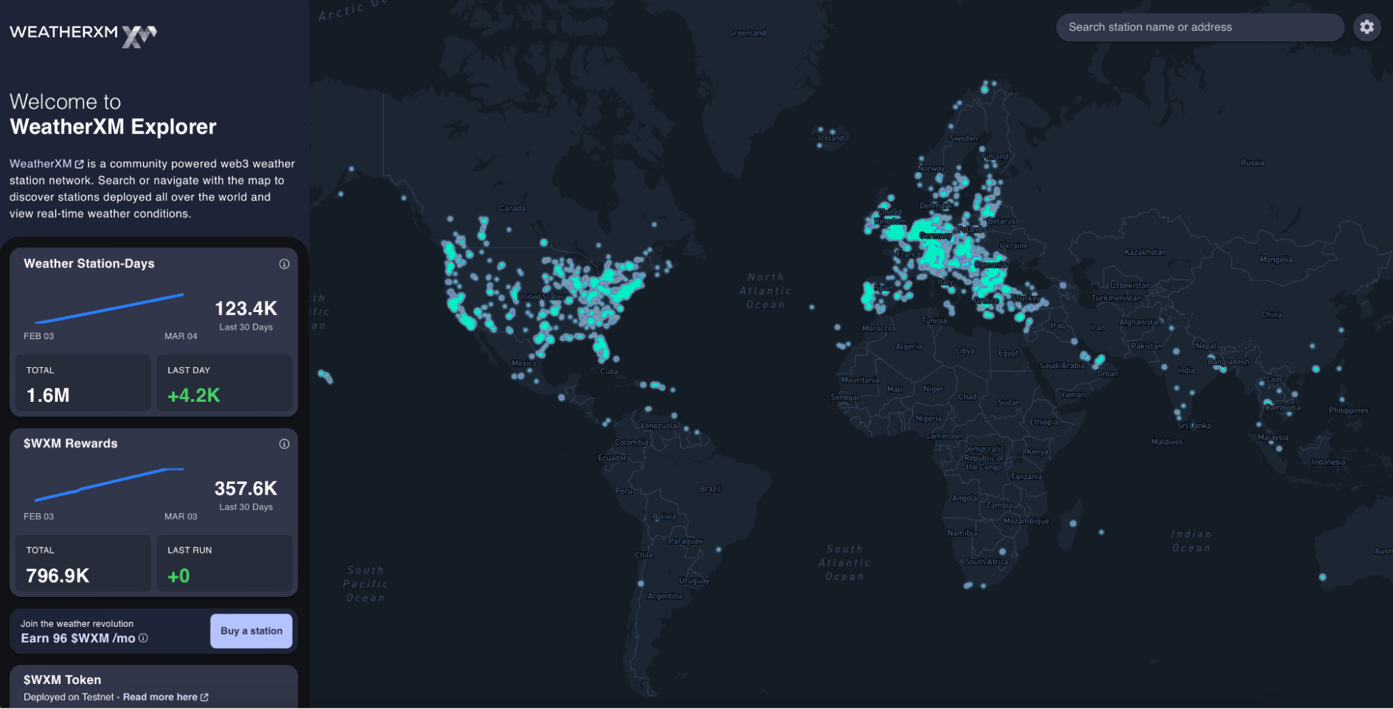 The weather data produced by the network is publicly available via web explorer and mobile apps for Android and iOS. Source: WeatherXM