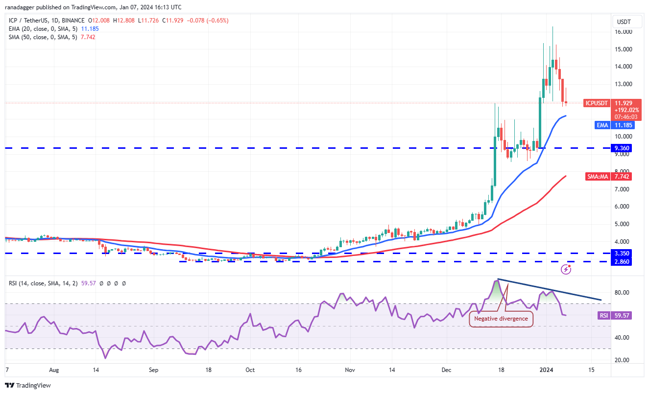 The ICP token enjoyed a major pump during the last quarter of 2023. Source: TradingView