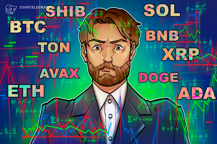 Price analysis 7/26: BTC, ETH, BNB, SOL, XRP, DOGE, TON, ADA, AVAX, SHIB