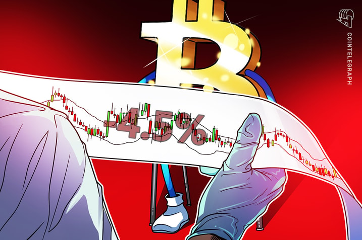 BTC price dips 4.5% as US gov’t Bitcoin move raises new sell-off fears