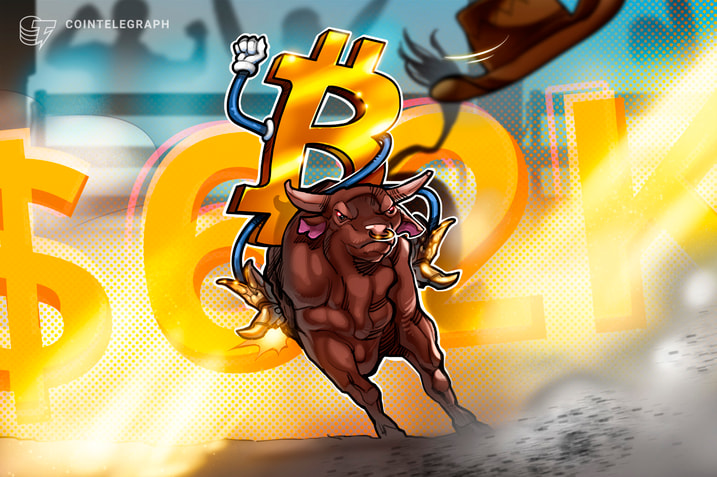 Bitcoin 'ripe for short squeeze' as bulls pressure $62K BTC price wall